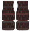 Aboriginal Indigenous Pattern Print Front and Back Car Floor Mats