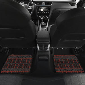 Aboriginal Indigenous Pattern Print Front and Back Car Floor Mats