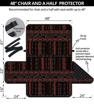 Aboriginal Indigenous Pattern Print Half Sofa Protector