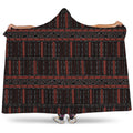 Aboriginal Indigenous Pattern Print Hooded Blanket
