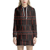 Aboriginal Indigenous Pattern Print Hoodie Dress