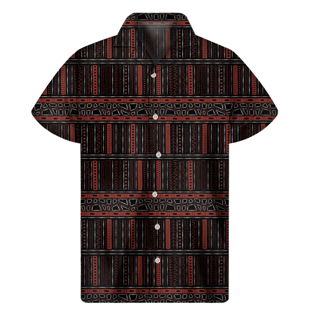 Aboriginal Indigenous Pattern Print Men's Short Sleeve Shirt