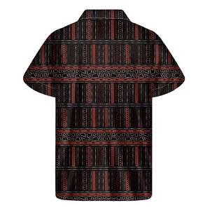 Aboriginal Indigenous Pattern Print Men's Short Sleeve Shirt