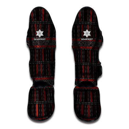 Aboriginal Indigenous Pattern Print Muay Thai Shin Guard