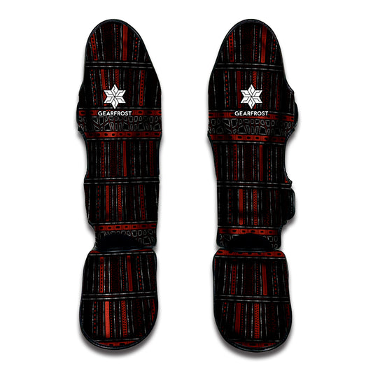 Aboriginal Indigenous Pattern Print Muay Thai Shin Guard