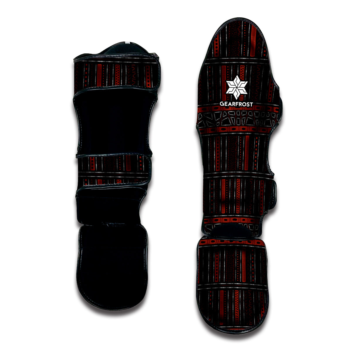 Aboriginal Indigenous Pattern Print Muay Thai Shin Guard
