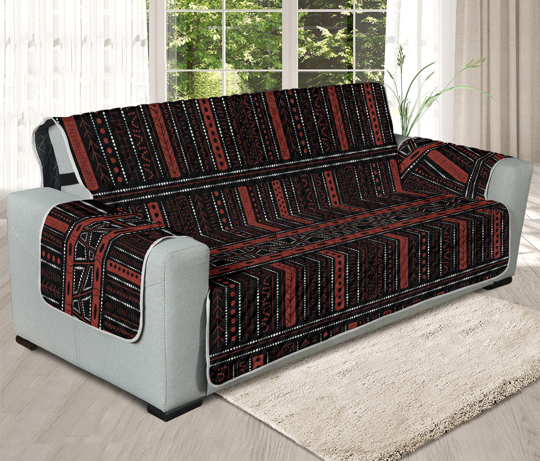 Aboriginal Indigenous Pattern Print Oversized Sofa Protector