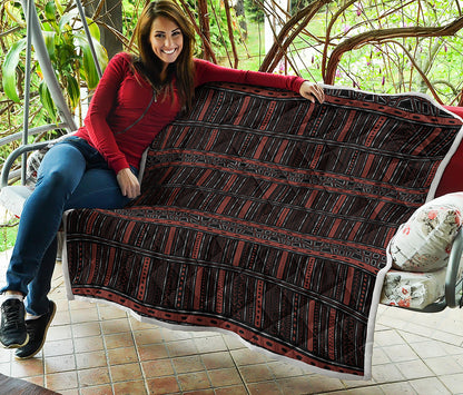 Aboriginal Indigenous Pattern Print Quilt