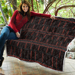 Aboriginal Indigenous Pattern Print Quilt