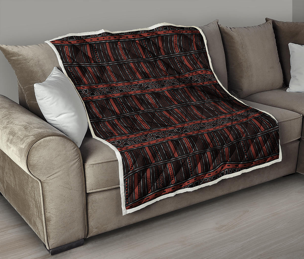 Aboriginal Indigenous Pattern Print Quilt
