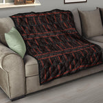 Aboriginal Indigenous Pattern Print Quilt