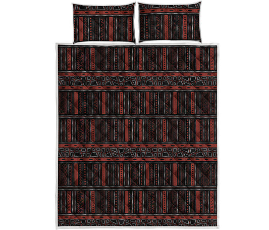 Aboriginal Indigenous Pattern Print Quilt Bed Set