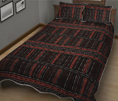 Aboriginal Indigenous Pattern Print Quilt Bed Set