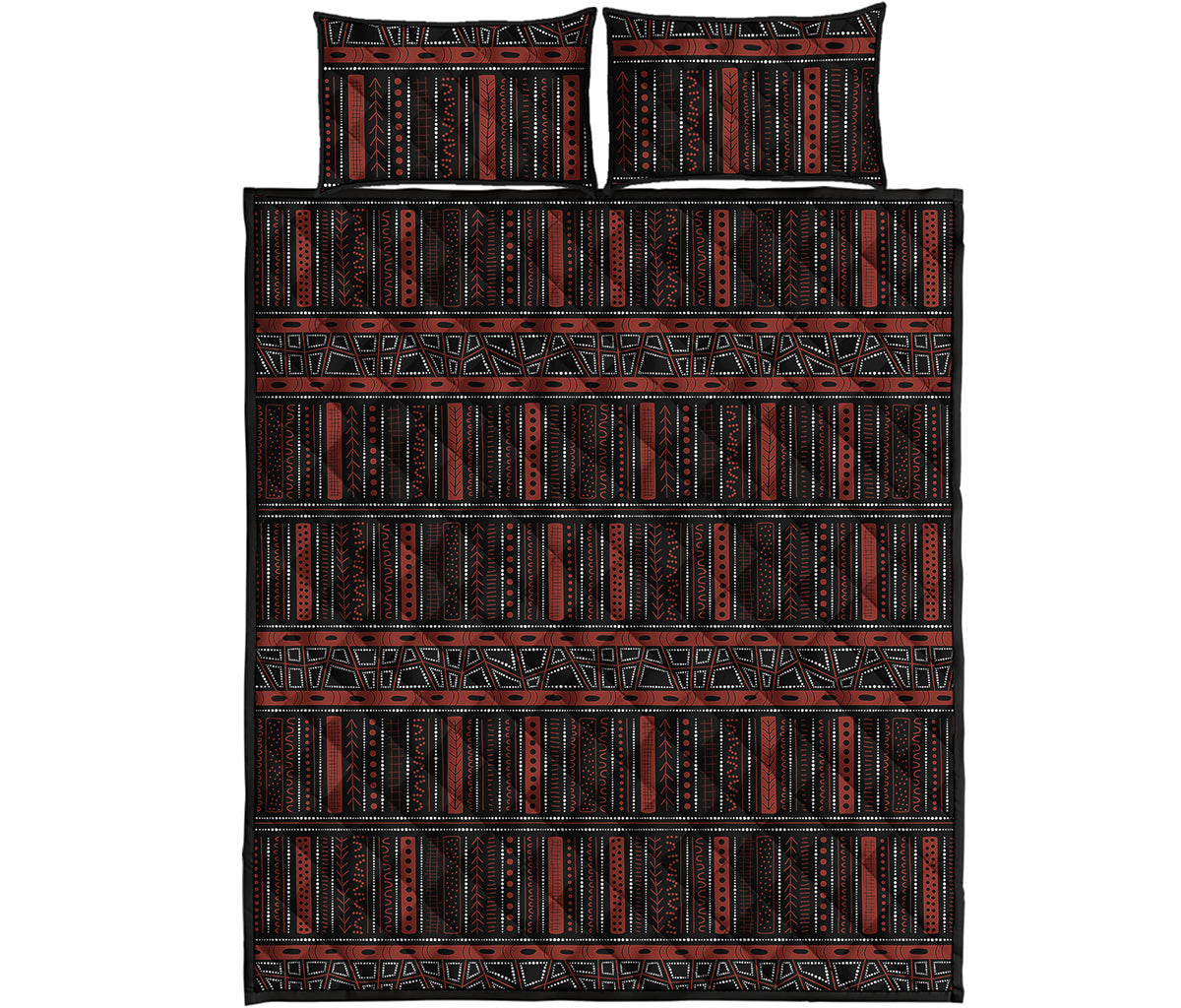 Aboriginal Indigenous Pattern Print Quilt Bed Set