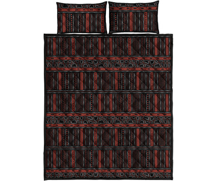 Aboriginal Indigenous Pattern Print Quilt Bed Set