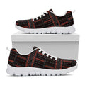 Aboriginal Indigenous Pattern Print White Running Shoes
