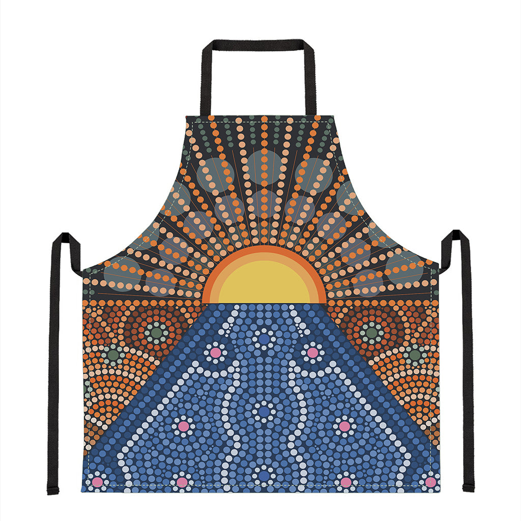 Aboriginal Indigenous Sunset Art Print Apron