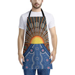 Aboriginal Indigenous Sunset Art Print Apron