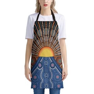 Aboriginal Indigenous Sunset Art Print Apron