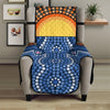 Aboriginal Indigenous Sunset Art Print Armchair Protector