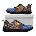 Aboriginal Indigenous Sunset Art Print Black Running Shoes