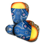 Aboriginal Indigenous Sunset Art Print Boxing Gloves