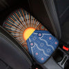 Aboriginal Indigenous Sunset Art Print Car Center Console Cover