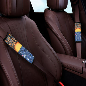 Aboriginal Indigenous Sunset Art Print Car Seat Belt Covers