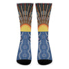 Aboriginal Indigenous Sunset Art Print Crew Socks