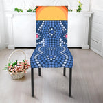 Aboriginal Indigenous Sunset Art Print Dining Chair Slipcover