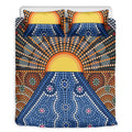 Aboriginal Indigenous Sunset Art Print Duvet Cover Bedding Set