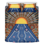 Aboriginal Indigenous Sunset Art Print Duvet Cover Bedding Set