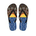 Aboriginal Indigenous Sunset Art Print Flip Flops