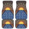 Aboriginal Indigenous Sunset Art Print Front and Back Car Floor Mats