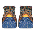 Aboriginal Indigenous Sunset Art Print Front Car Floor Mats