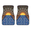 Aboriginal Indigenous Sunset Art Print Front Car Floor Mats