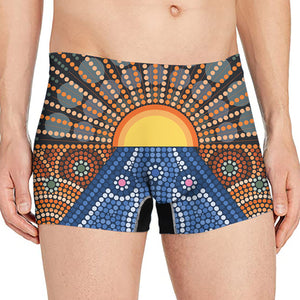 Aboriginal Indigenous Sunset Art Print Men's Boxer Briefs