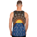 Aboriginal Indigenous Sunset Art Print Men's Tank Top