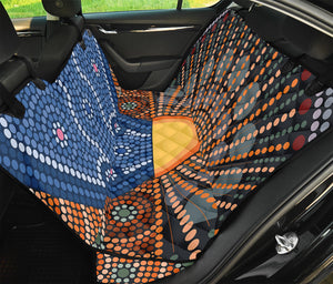 Aboriginal Indigenous Sunset Art Print Pet Car Back Seat Cover