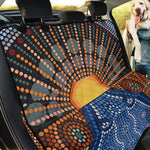 Aboriginal Indigenous Sunset Art Print Pet Car Back Seat Cover