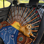 Aboriginal Indigenous Sunset Art Print Pet Car Back Seat Cover