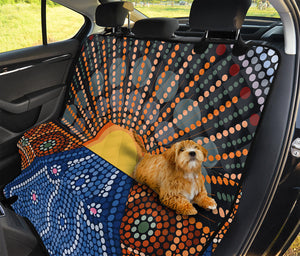 Aboriginal Indigenous Sunset Art Print Pet Car Back Seat Cover