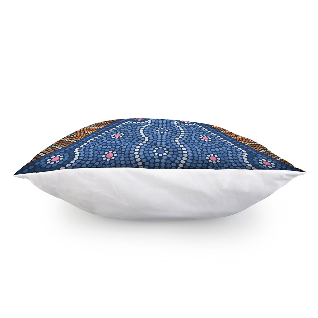 Aboriginal Indigenous Sunset Art Print Pillow Cover