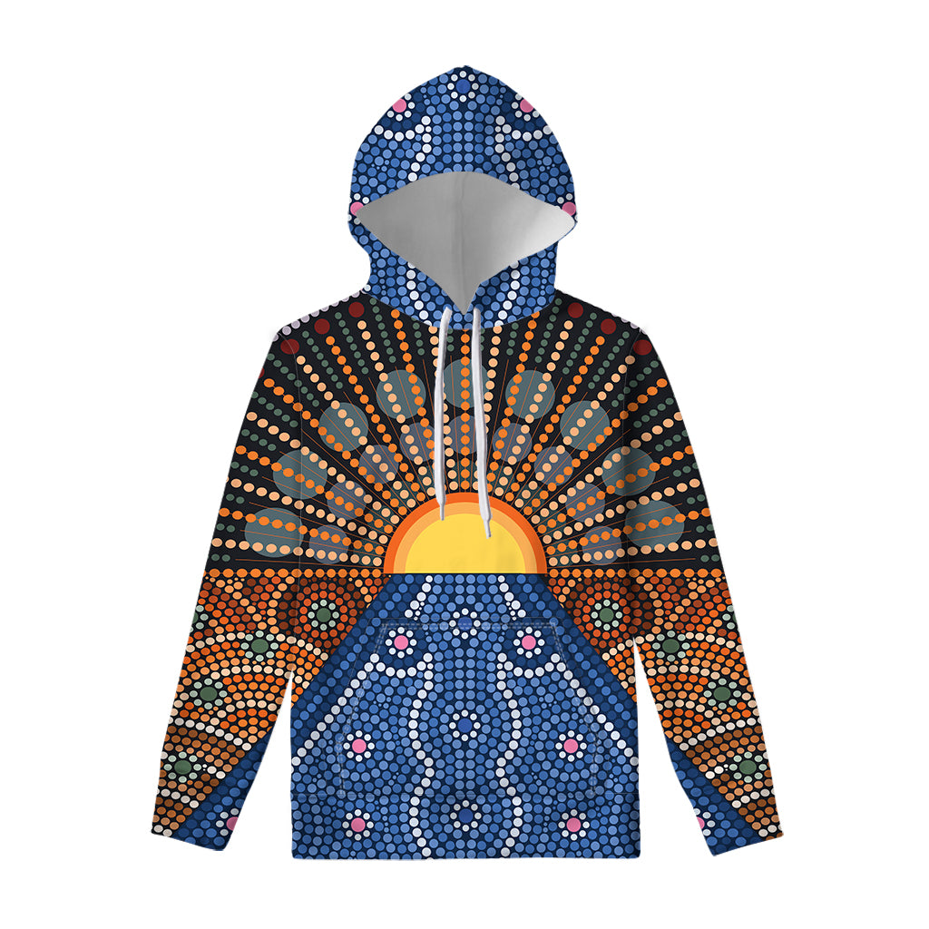 Aboriginal Indigenous Sunset Art Print Pullover Hoodie