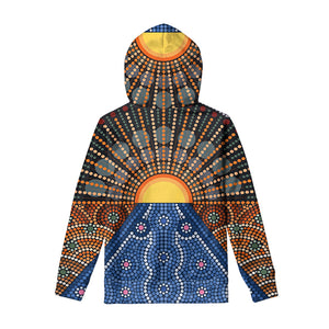 Aboriginal Indigenous Sunset Art Print Pullover Hoodie