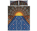 Aboriginal Indigenous Sunset Art Print Quilt Bed Set