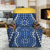 Aboriginal Indigenous Sunset Art Print Recliner Slipcover