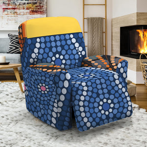 Aboriginal Indigenous Sunset Art Print Recliner Slipcover