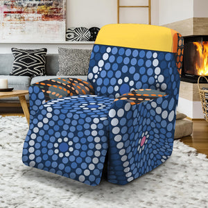 Aboriginal Indigenous Sunset Art Print Recliner Slipcover