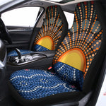 Aboriginal Indigenous Sunset Art Print Universal Fit Car Seat Covers